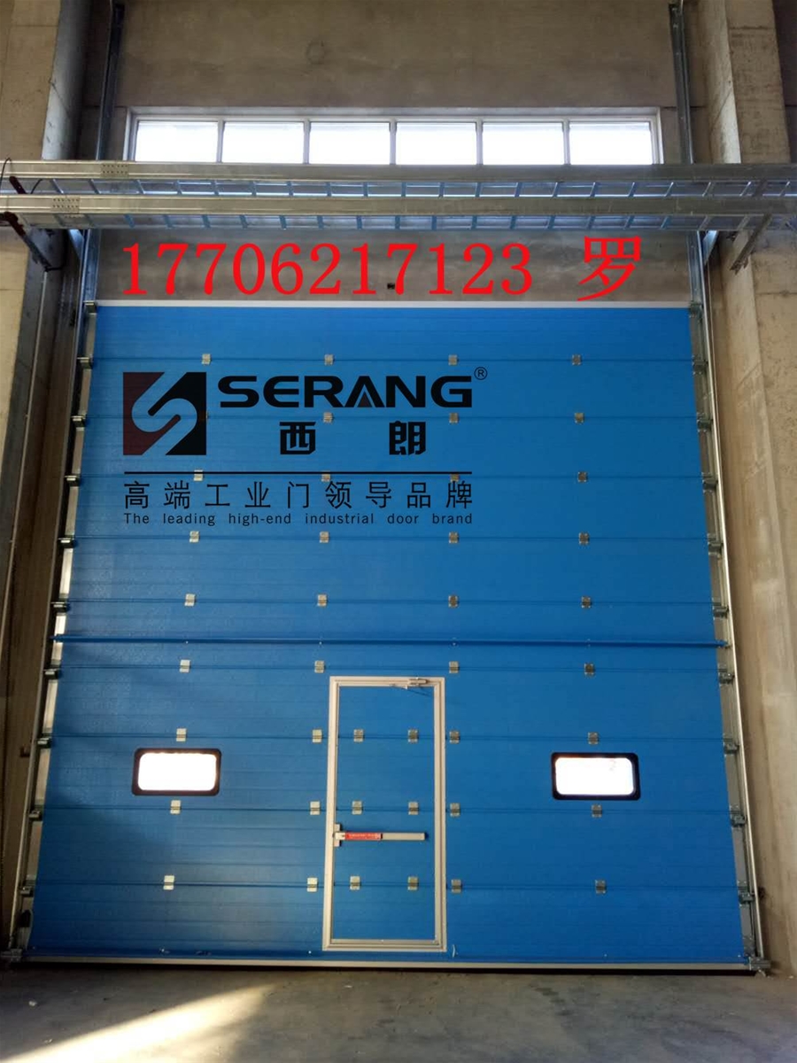 门业图片-工业提升门无锡分节式提升门，厂房滑升门直销提升门图片